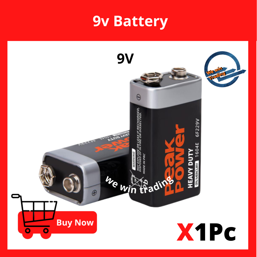 Peak Power Long Lasting 9 volt battery 9v battery 6F22 heavy duty
