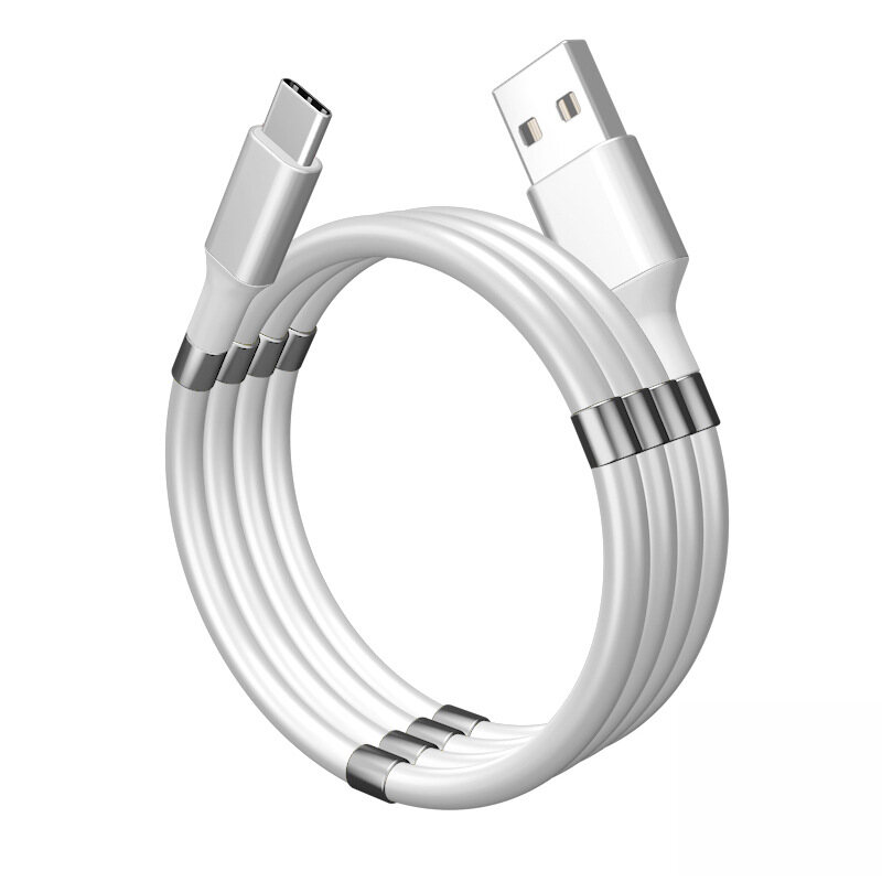 USB hấp thụ từ tính ma thuật Cáp dữ liệu sạc nhanh bền sạc cáp cho iPhone Android type-c