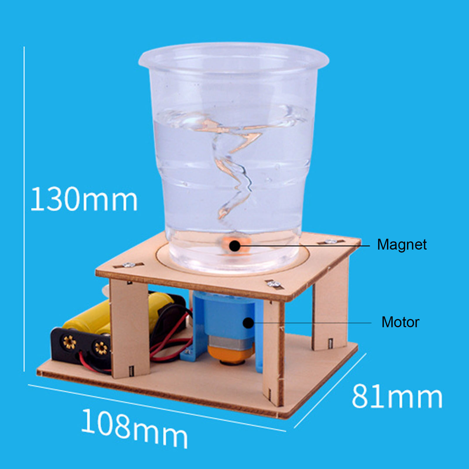 Electric Vortex Experiment Eco-friendly Stimulate Learning Interest Plastic Children Science Electric Vortex Experiment for Education
