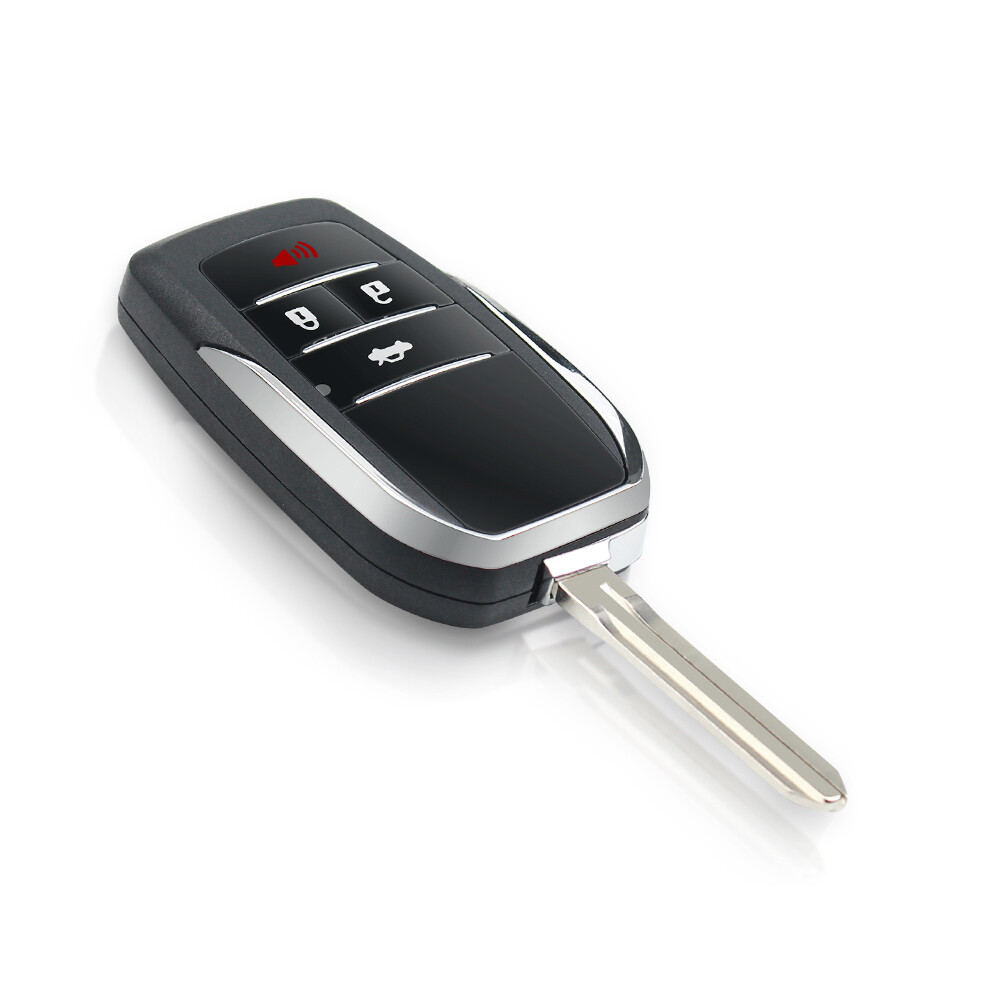Thay Thế Sửa Đổi Gấp Xe Từ Xa Vỏ Bọc Chìa Khóa Cho TOYOTA Scion Corolla RAV4 Camry Avlon 4 Nút Đầu Chìa Chưa Cắt