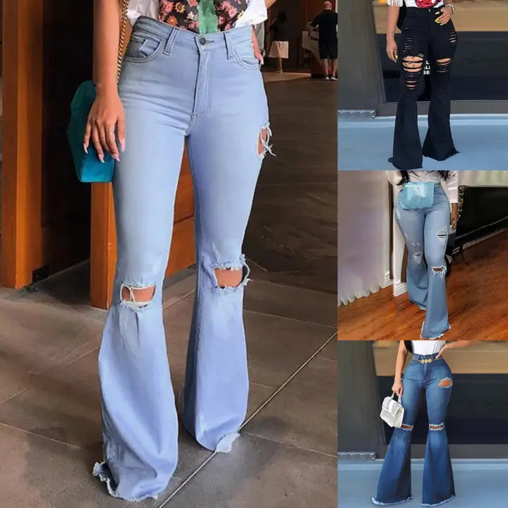 high waisted jeans long length