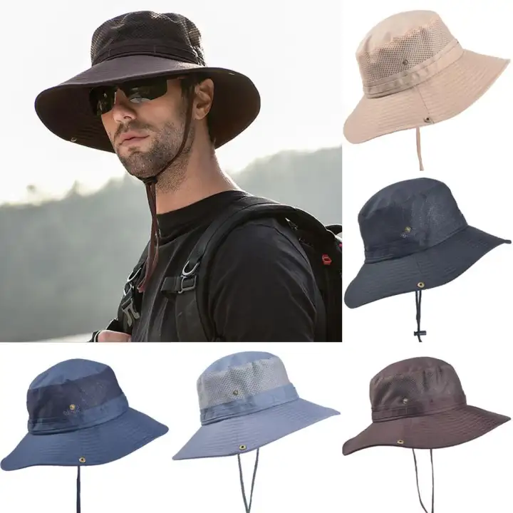 mesh fishing hat