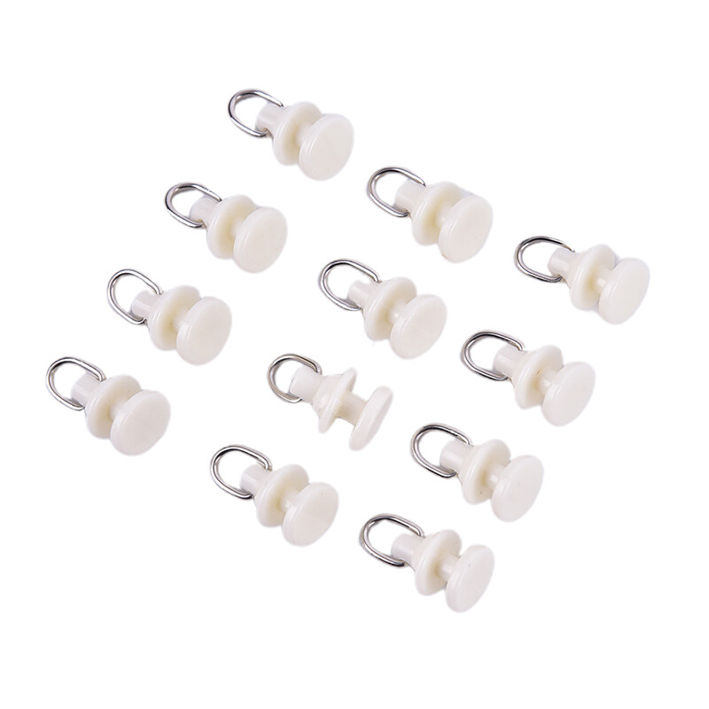 [Dale Dephne] 20pcs Curtain Track Glider Rail Curtain Hook Rollers Curtain Tracks Accessories