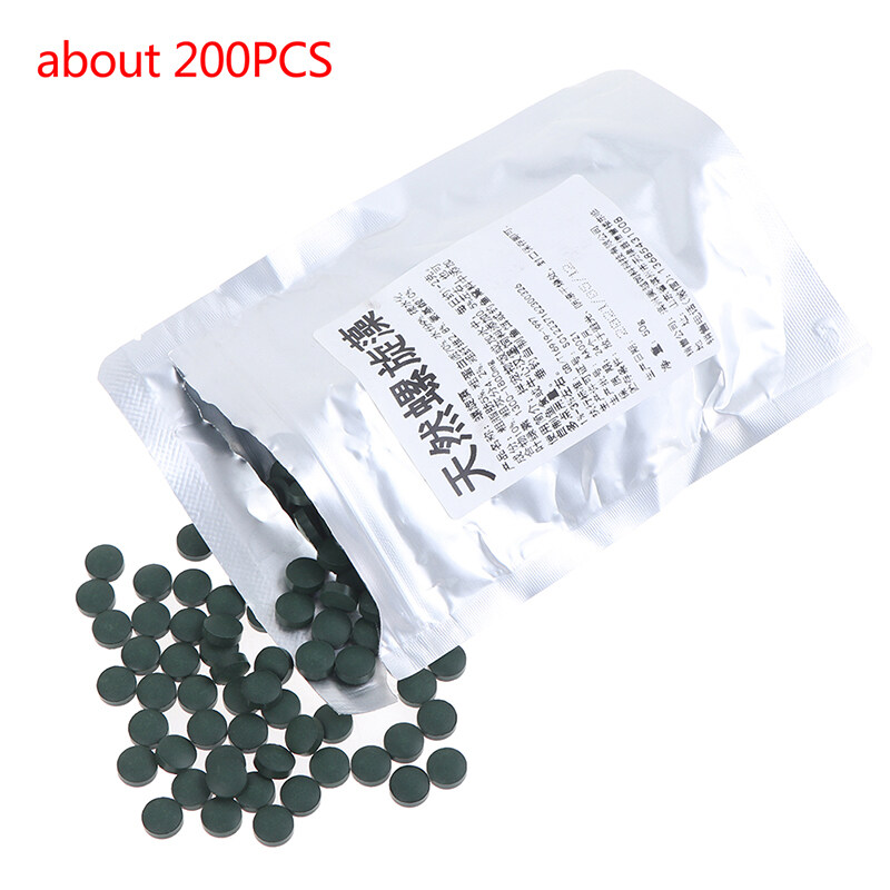 200pcs Spirulina Tablets Enrichment Favorite Pet Food Fish Crystal Shrimp Food FUHOVILA86