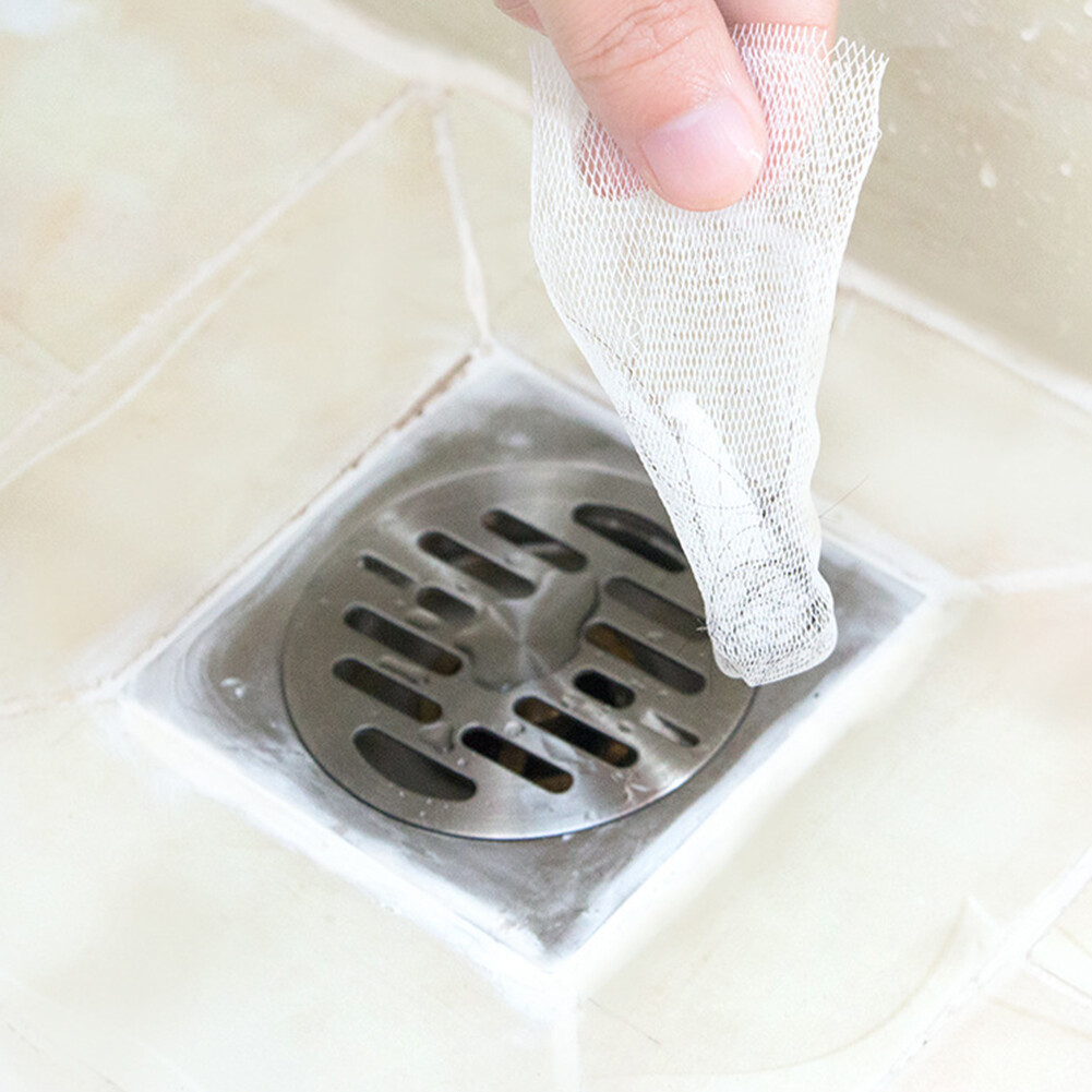 100Pcs Sink Strainer Garbage Filter Bag Net Mesh Kitchen Anti Clogging PouchLtp 100Pcs Anti-Blocking Net Filter Net Disposable Sink Pool Filter Net Residue Water Bag