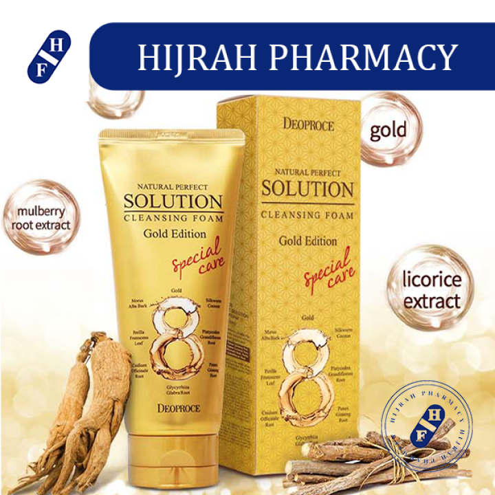 solution cleansing foam gold edition