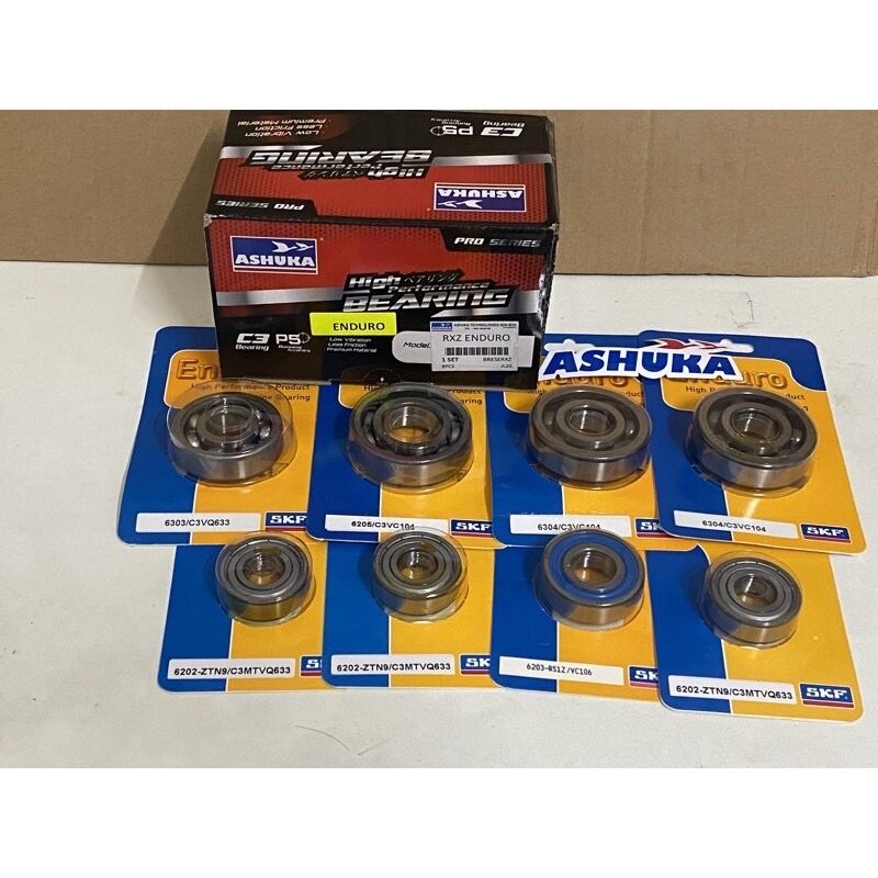 100 original SKF enduro engine bearing set full overhaul RXZ ex5 Dream