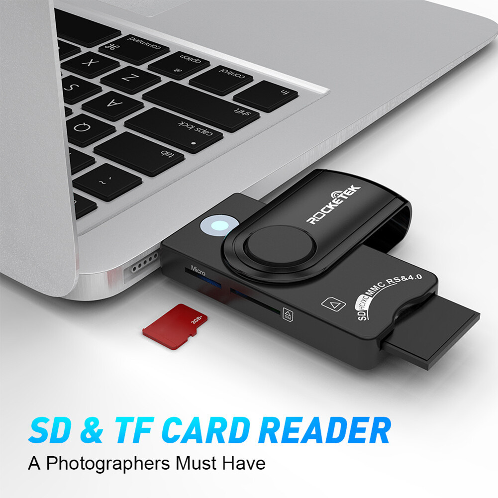 Rocketek CR310 USB 2.0 Tax Declaration IC Smart Card Reader Professional TF SIM Card Reader
