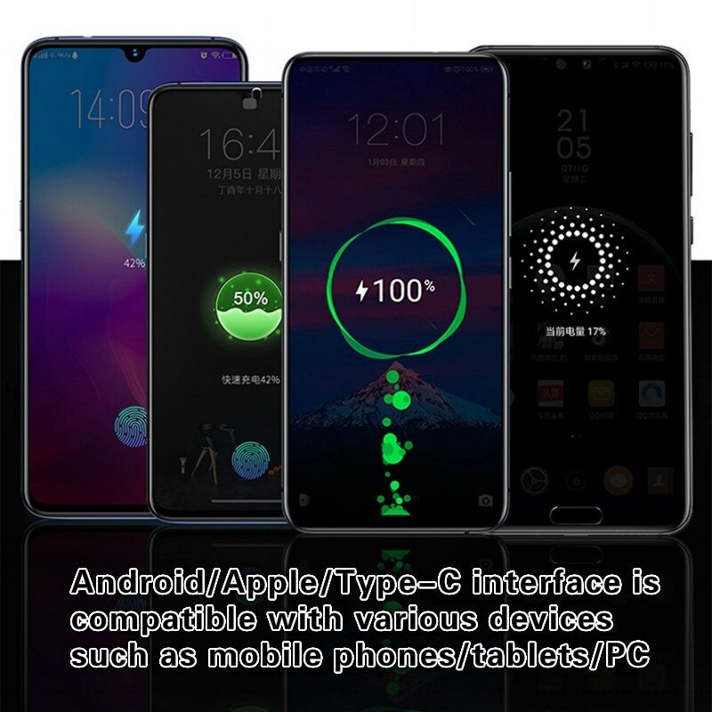VAORLO 3 IN 1 Fast Charging Cable Liquid Silicone Material Multi-function Charger Cable USB-C Micro Type-C Lightning For Android IOS iPhone Samsung Huawei Oppo Vivo Xiaomi Fast Charging Cable