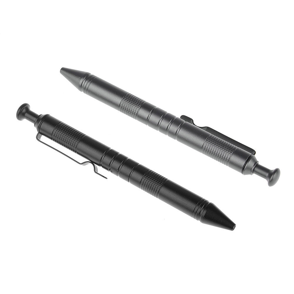 BOKALI 1 Chiếc Bút Di Động Ngoài Trời Đa Chức Năng Độ Cứng Cao Hợp Kim Nhôm Bút Refill Pen
