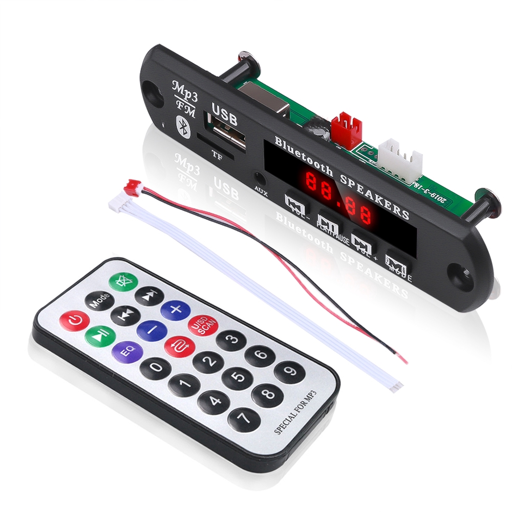 Mô-đun Giải Mã MP3 JTKE Bluetooth 5.0, Máy Chơi Nhạc MP3, Thẻ TF, FM, Từ Xa, Có Micro, Không Dây, Dùng Cho Ô Tô