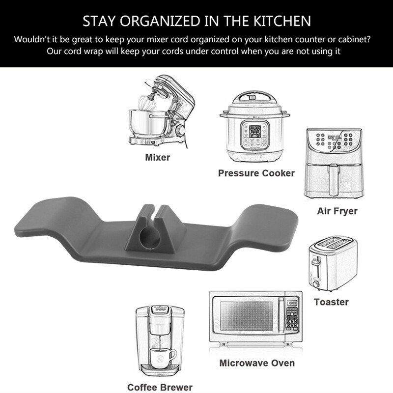 4Pcs Cable Wrap Attachment Compatible with for Kitchenaid Stand Mixer, Cord Storage for Kitchen Aid Cable Organizer