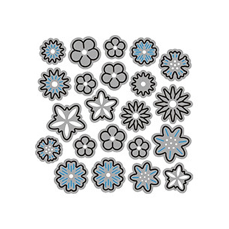 Flowers Metal Cutting Dies DIY Craft Carbon Steel Embossing Template Metal Stencils Scrapbooking for Card Die Cuts Mould