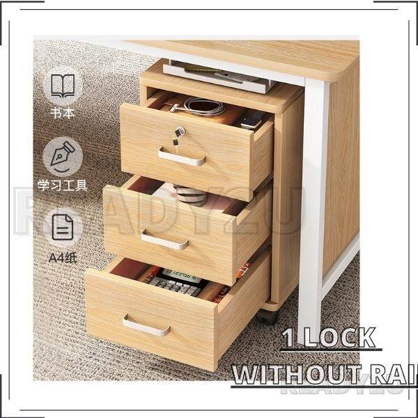 [Ready2u] 3 Tier Office File Modern Removable Lock Drawer File