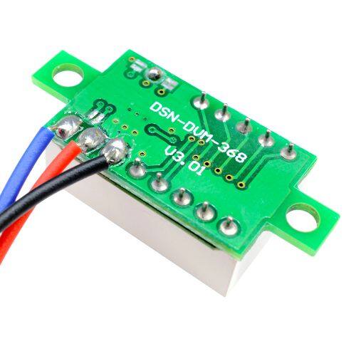 FocusAi  vôn kế dc 0.36 inch 3 dây Vôn kế dòng điện một chiều 5-30V 0-30V xanh/Xanh/Đỏ