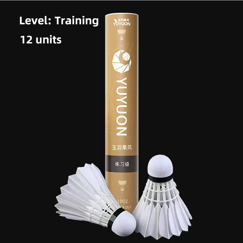 Badminton Shuttlecock 3/6/12 Pack Duck Feather Professional Badminton Balls for Training Competition