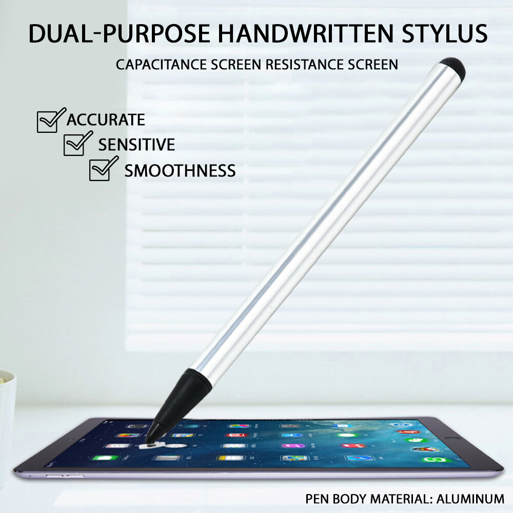 【akula store】 2 In 1 Mobile Phone Tablet Touch Toothpick Pen Touch Screen Stylus Pen + Ballpoint Pen Dual-use Handwriting Dual-end Pen