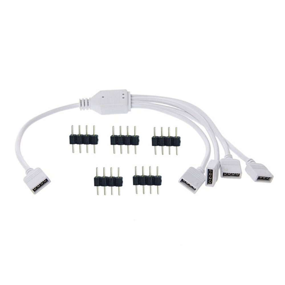 BELLIYA แถบadapter LED คอนเนคเตอร์ตัวเมีย4ขาสำหรับ5050 3528 LED สายต่อ ...