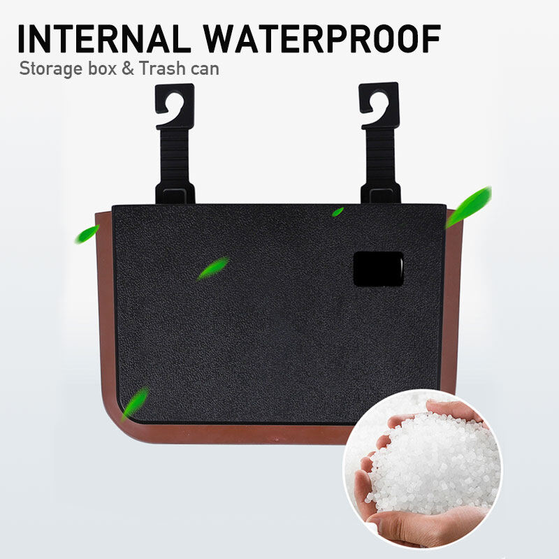 Car Seat-Back Storage Box Trash Bin Can Waterproof Auto Accessories