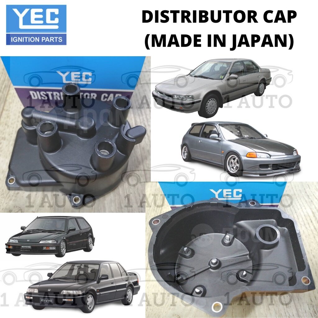 (MADE IN JAPAN) YEC DISTRIBUTOR CAP HONDA ACCORD SM4 CB1 1.8 CB3 2.0