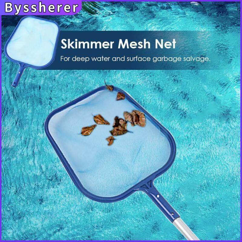 Byssherer Pool Skimmer Net Fish Pond Leaf Skimmer Rake Net Professional Cleaning Tool For Swimming Pool + 5 Rods