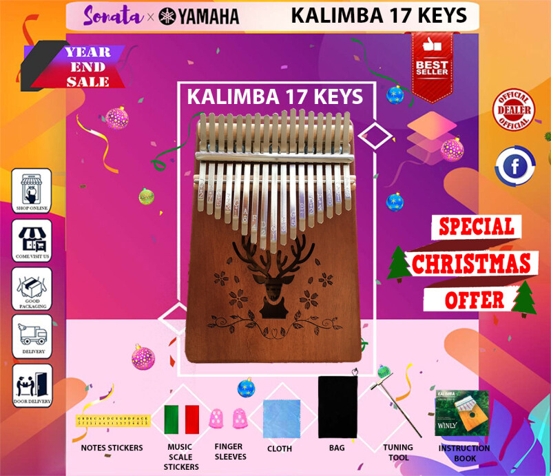 KALIMBA WINLY thumb piano 17 tone kalimba finger piano portable musical instrument finger piano Malaysia