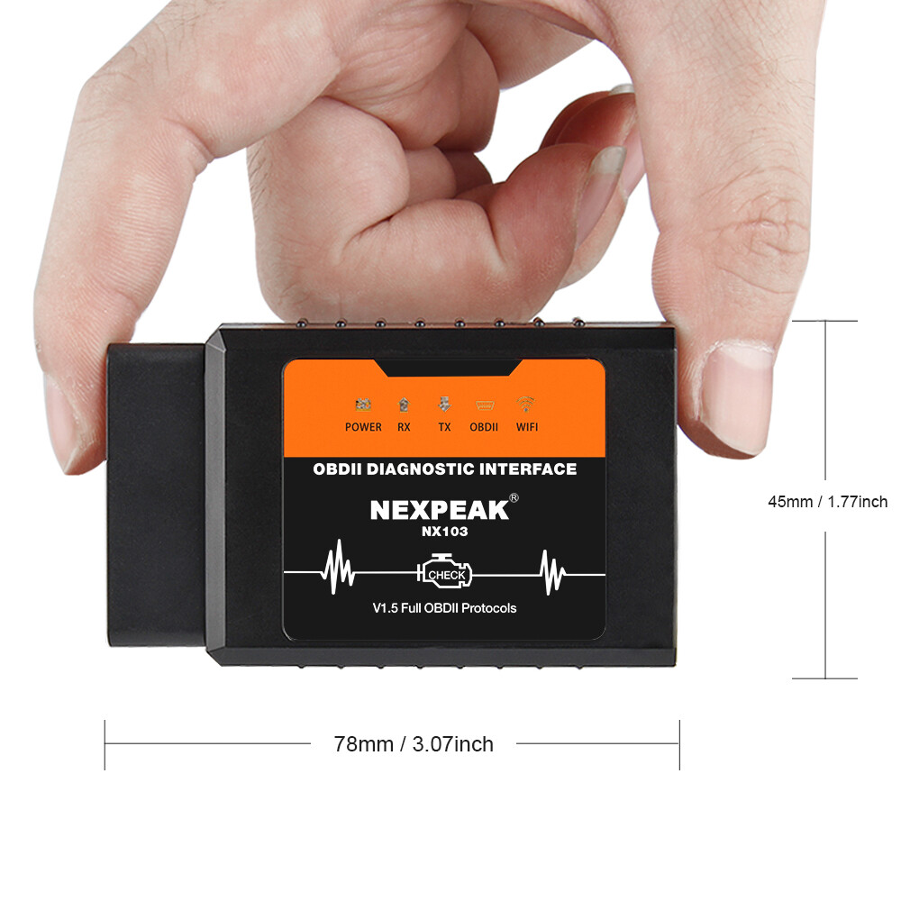 Nexpeak nx103 ELM327 V1.5 wifi obd2 Máy Quét Chẩn đoán xe Ô Tô Công cụ với pic18f25k80 chip Đầu đọc mã cho Android/IOS/Windows