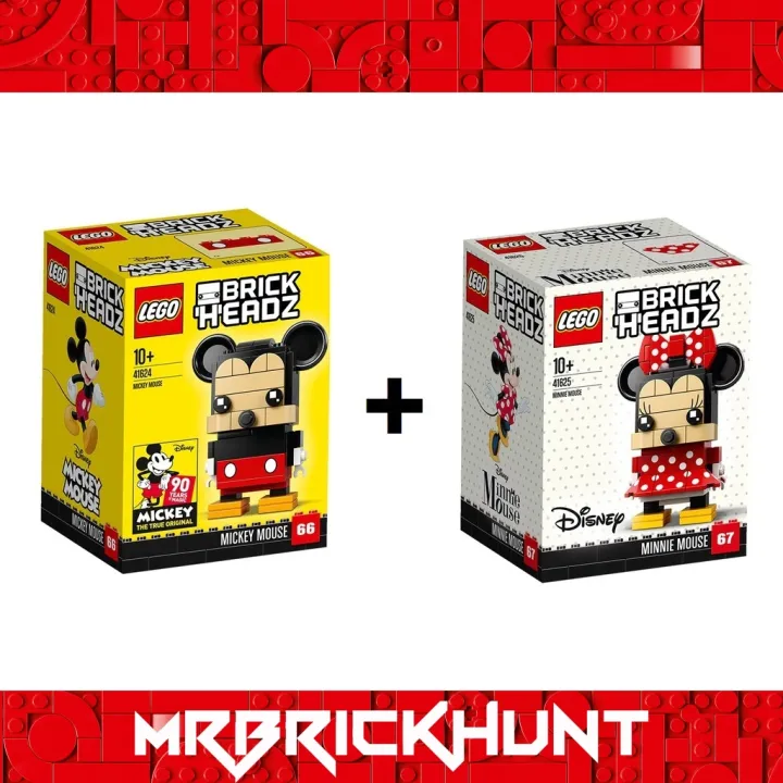 mickey and minnie mouse lego brickheadz