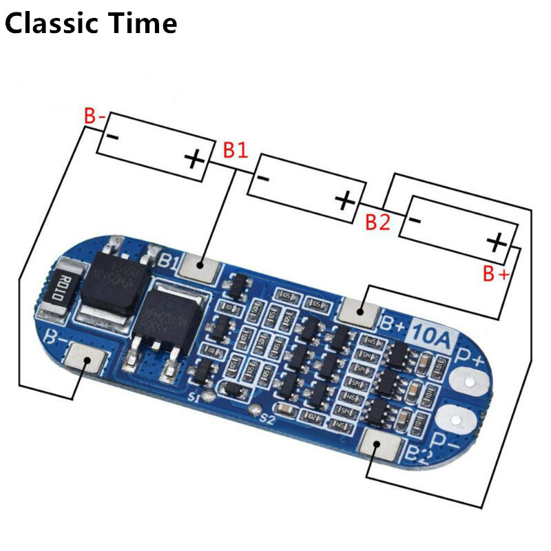 Bảng giá Mạch sạc pin 18650 Li-ion BMS 3.7V có bảo vệ 3S 10A 11.1V 12V 12.6V - INTL