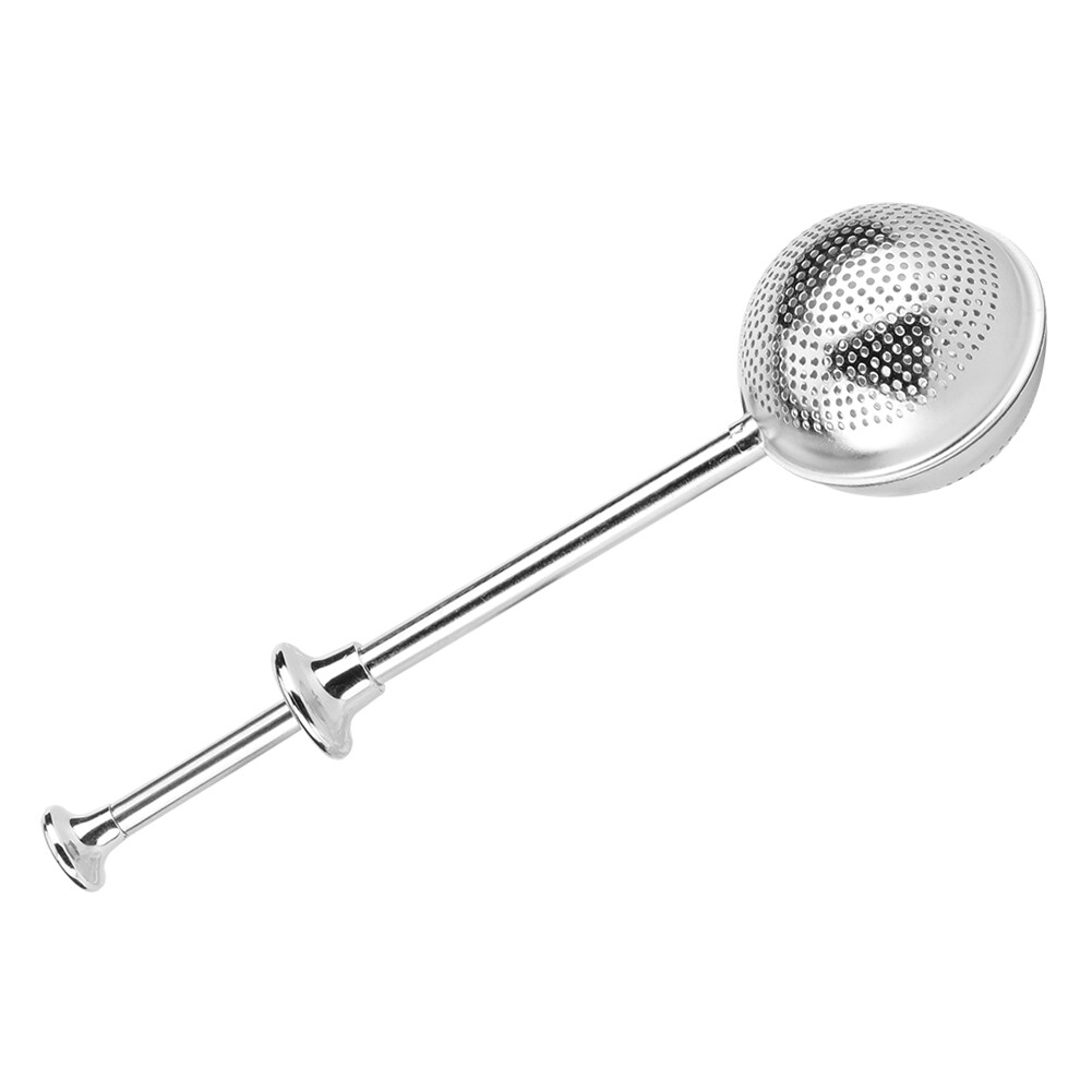 Stainless Steel Round Shape Retractable Tea Ball Infuser Filter Strainer Tea