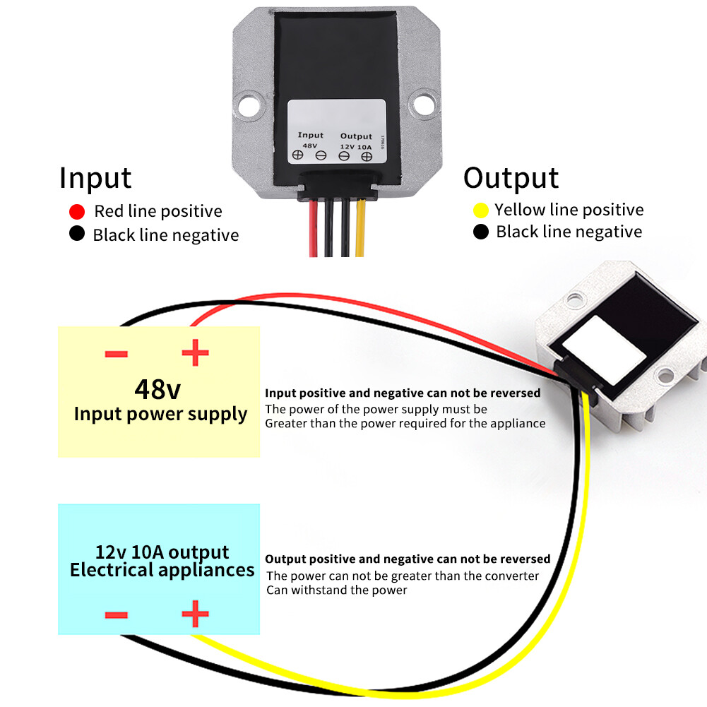 DC-DC 48V To 12V 10A 120W Voltage Step Down Module Buck Power Supply Converter