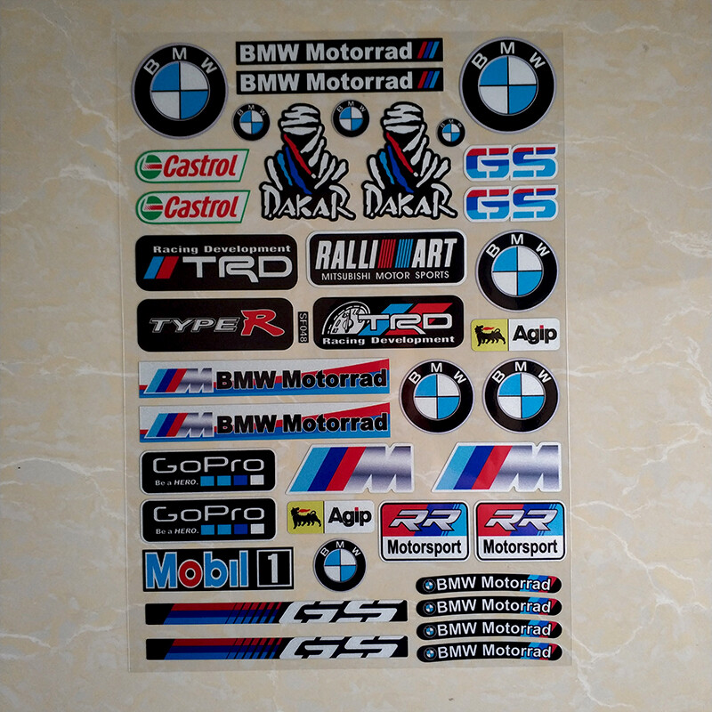 Reflective Motorcycle Stickers waterproof for BMW