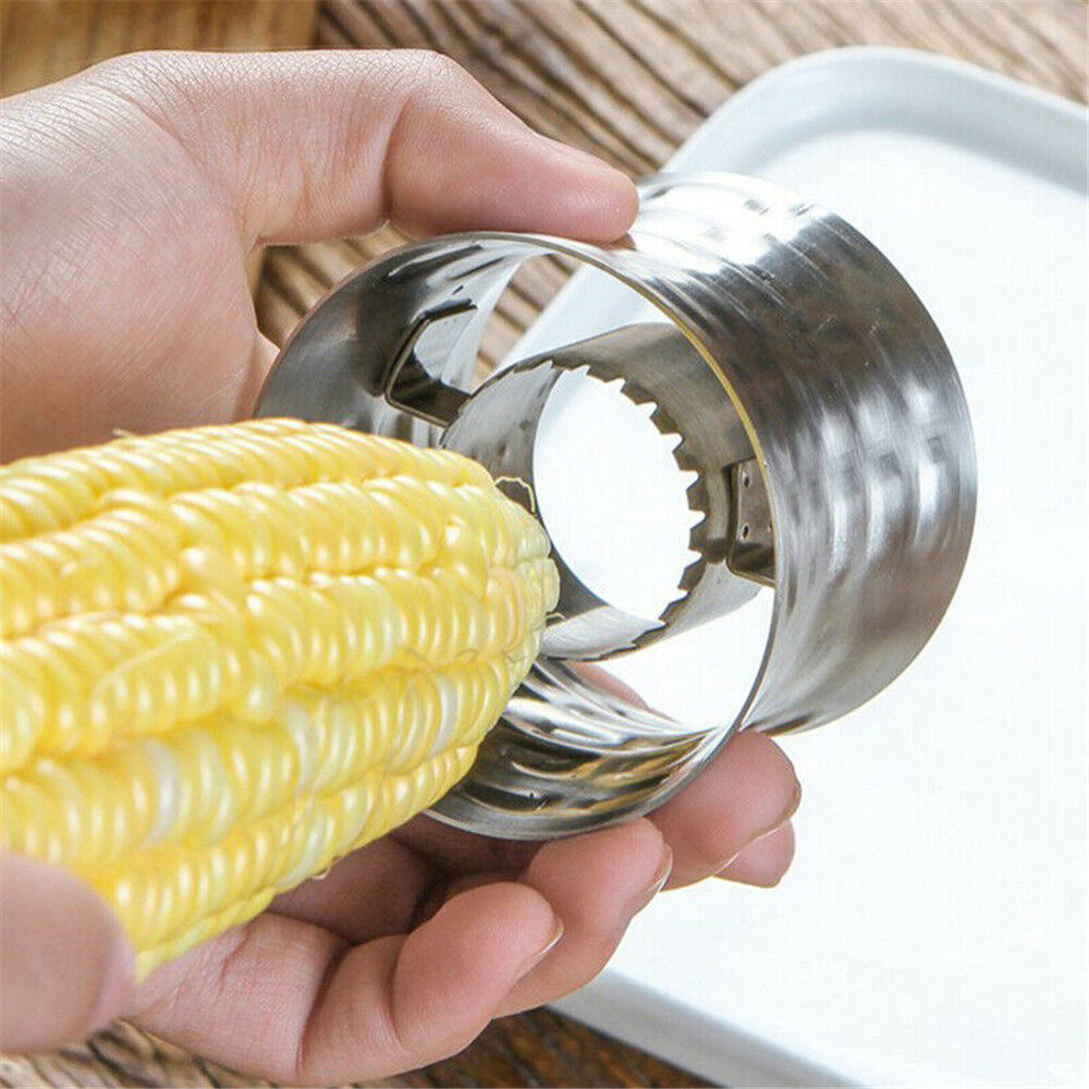 【TaroBall】Stainless Dụng Cụ Tách Tách Ngô Bằng Thép Dụng Cụ Tách Gọt Vỏ Thủ Công Phụ Kiện Nhà Bếp