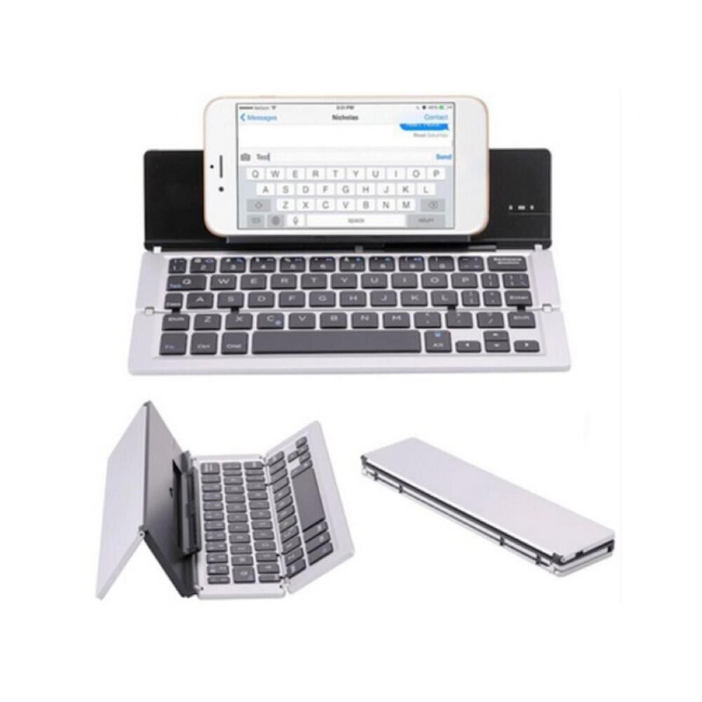Keyboard Keypad Portable Folding Wireless Bluetooth-Compatible For Ipad Mobile Phone Tablet