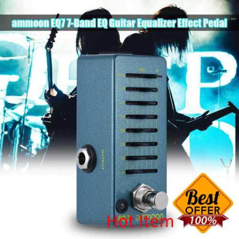 ammoon EQ7 Mini Guitar Equalizer Effect Pedal 7-Band EQ Aluminum Alloy Body True Bypass Malaysia