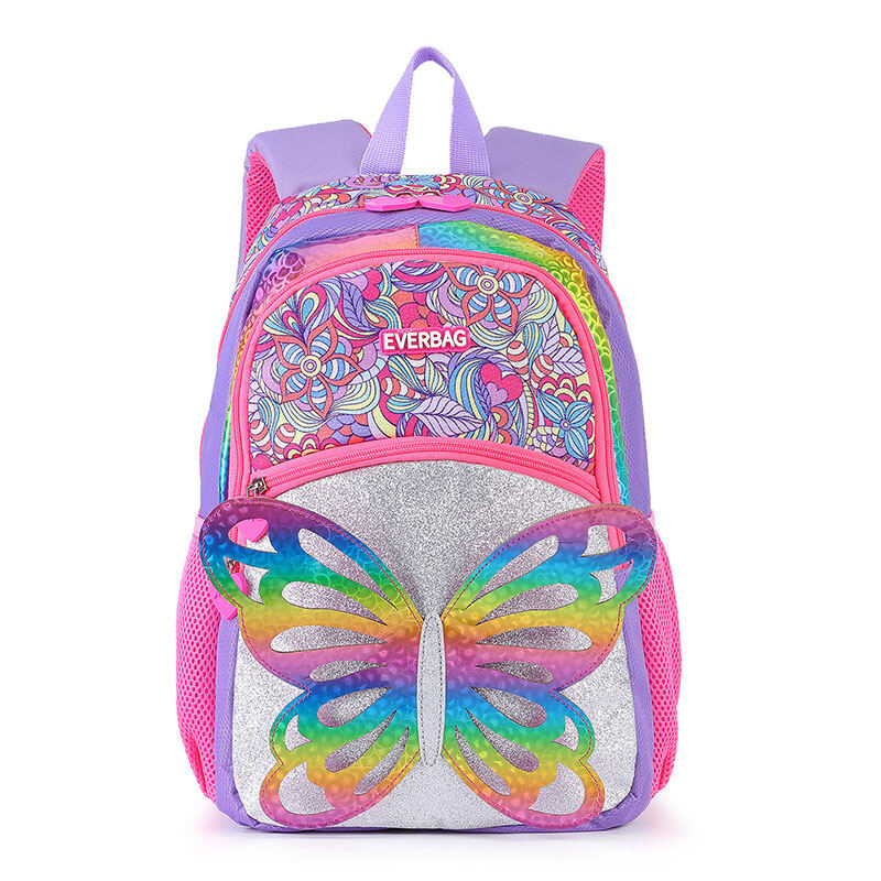IP 3D Rainbow Butterfly Kids Backpack Cute color elementary school girl's backpack