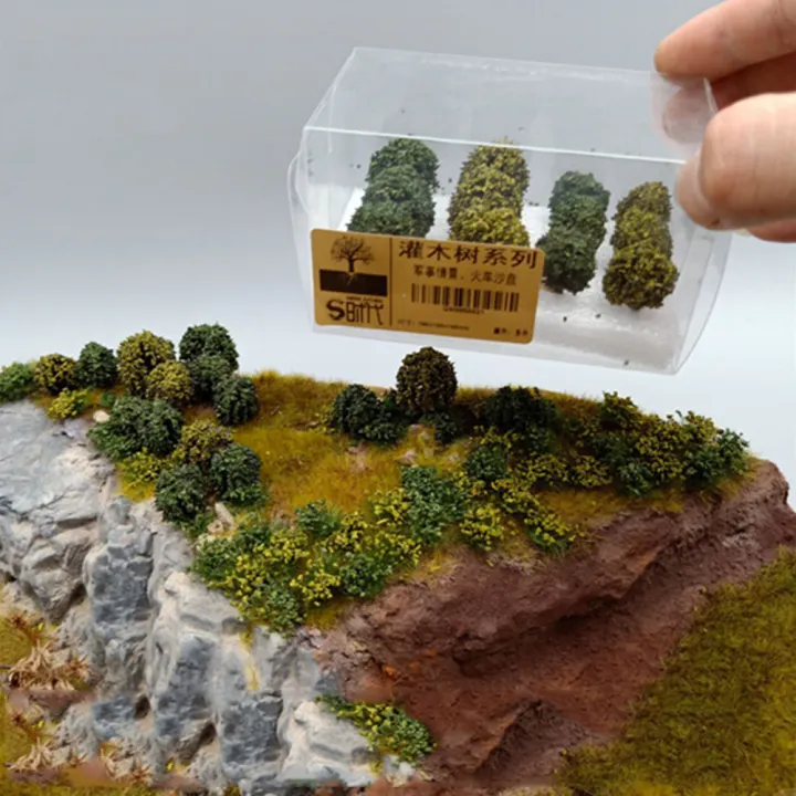 12pcs Shrub Vegetation Simulation Scene Handmade Real Estate Mini Diy Craft Landscape Model Accessories Resin Fairy Garden Doll House Military Miniatures Sand Table Tree Lazada Singapore
