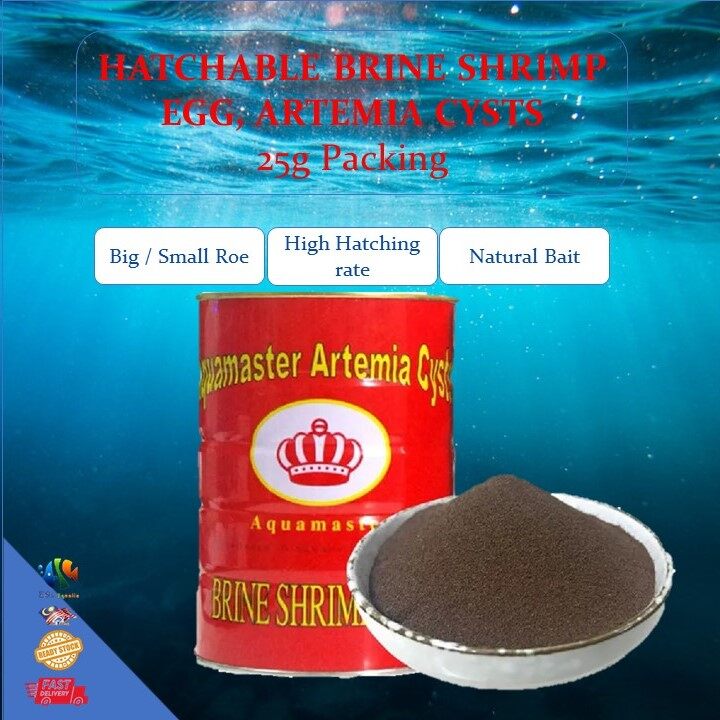 Aquarium Aquamaster Artemia cysts bbs brine shrimp egg Baby fish food