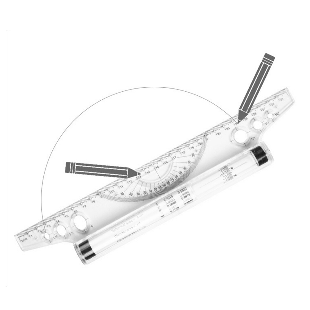 Thước Đẩy Lăn Thước Song Song Góc 30Cm Thước Góc, Cân Vẽ Cân Bằng