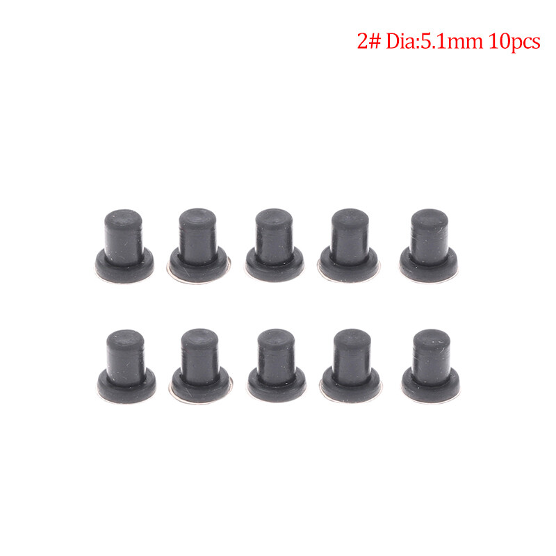Blowing 10pcs Silicone Rubber Hole Caps Resistance T Type Plug Cover Seal Stopper
