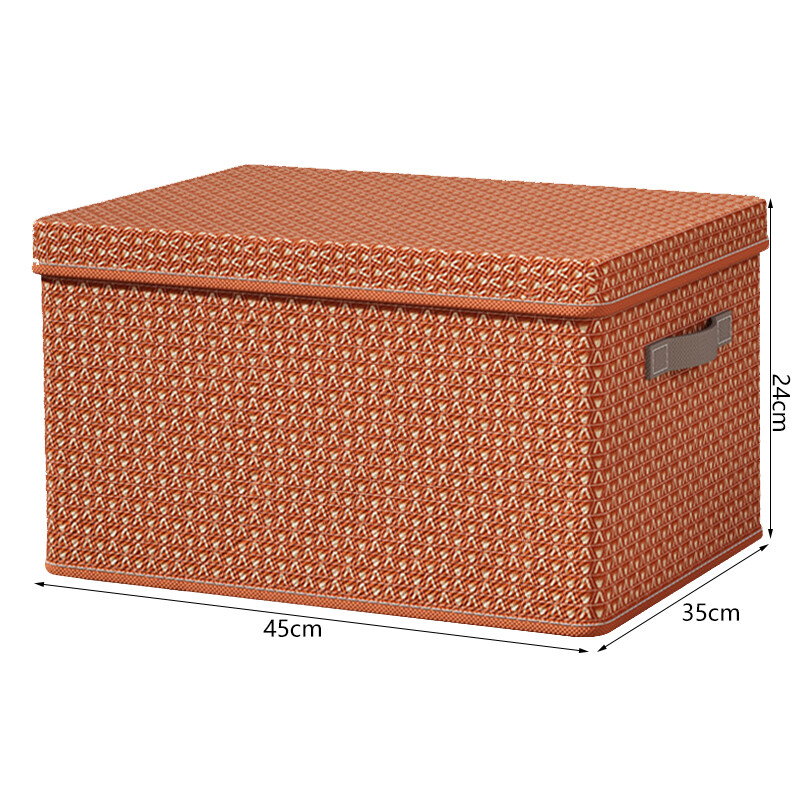 Loozykit Foldable Lid Storage Box With PP Board Clothes Quilt Pants Storage Box Wardrobe Organizer