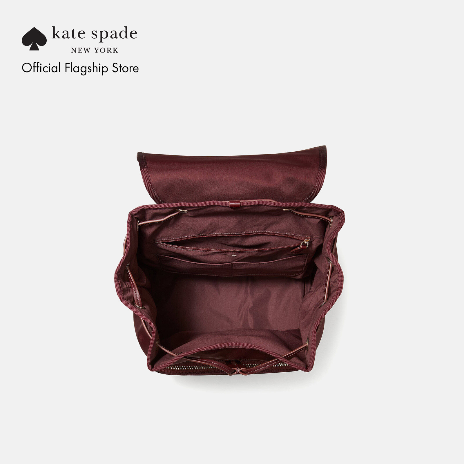 Burgundy kate spade discount backpack