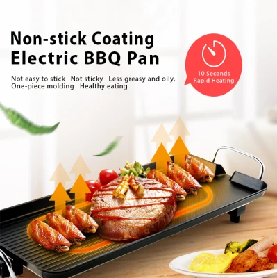1600w Korean Non-Stick Coating BBQ Grill Household Multifunction Electric Oven Smokeless Largest BBQ Pan 68cm x 28cm 大烤盘