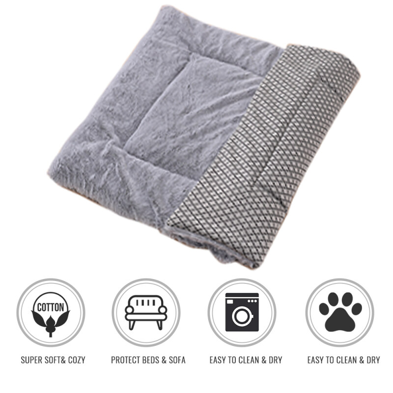 Thảm Thú Cưng Có Thể Tháo Rời Corduroy Plush Mềm Mại Thoải Mái Sofa Mèo Giường Chó Lớn