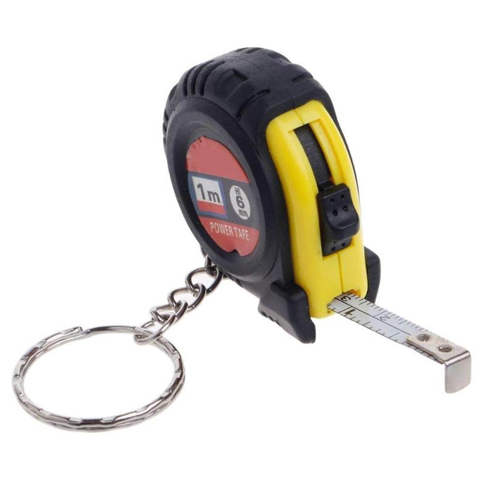 Farfi 1m Mini Retractable Ruler Tape Measure Key Chain Style Home Work Measuring Tool