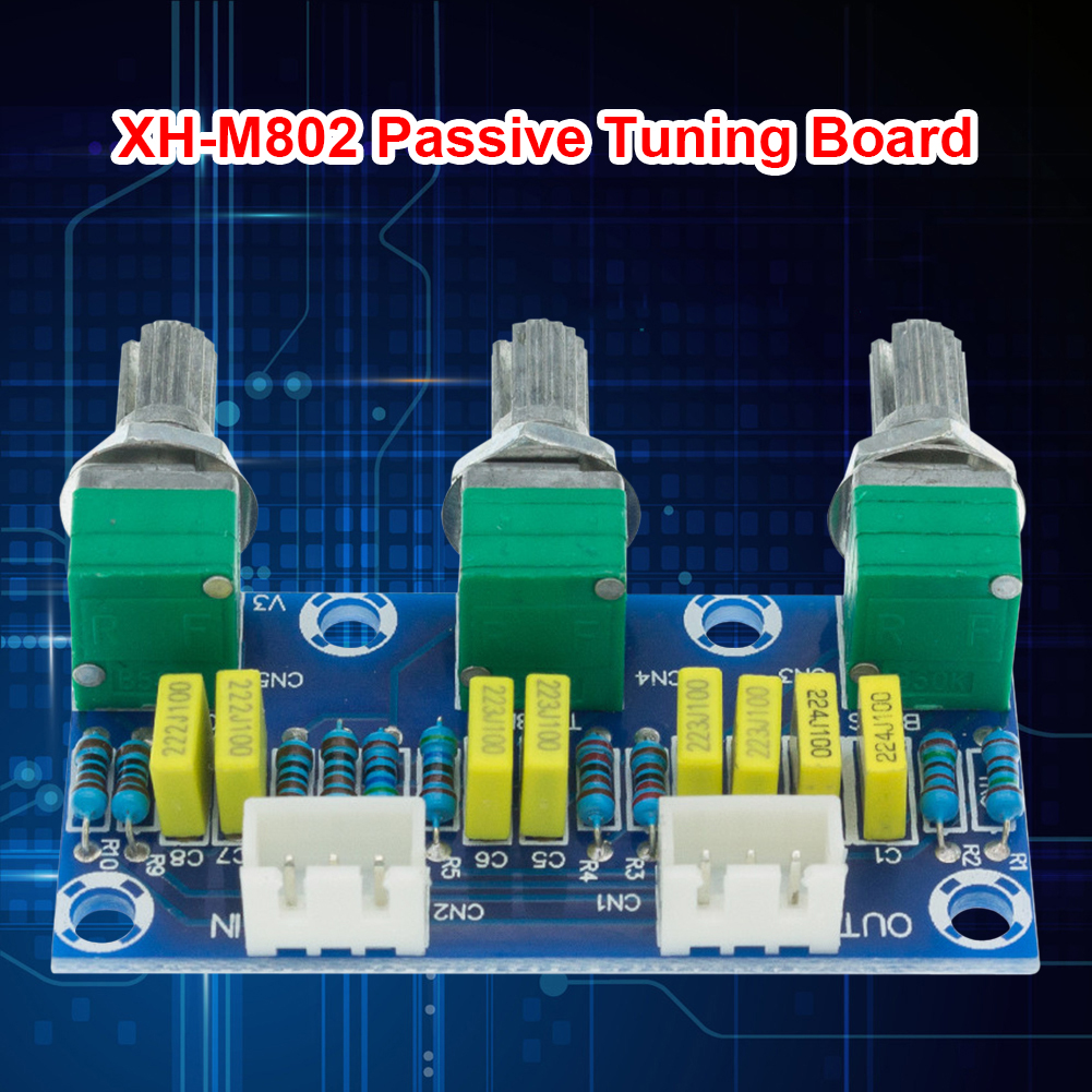Professional Passive Preamplifier Tone Board HiFi Treble Bass Volume Control Module