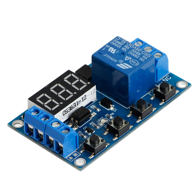 6-30V Relay Module Switch Trigger Time Delay Circuit Timer Cycle Adjustable
