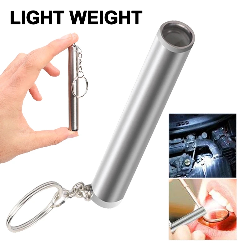 Đèn pin LED mini xách tay Keychain đèn bỏ túi Đèn pin cấp cứu hộ gia đình nha sĩ cắm trại ngoài trời đèn đi bộ đường dài
