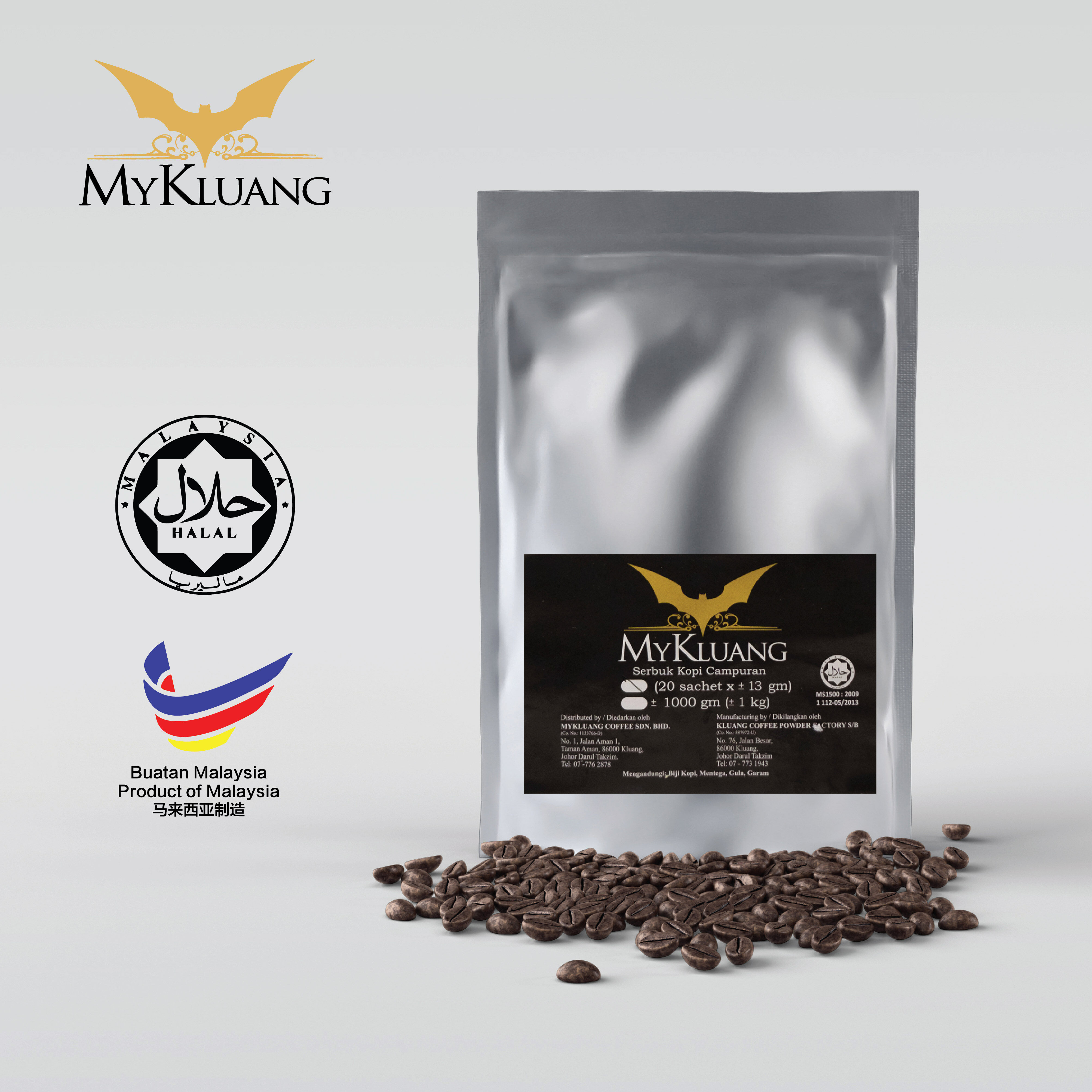 My Kluang Serbuk Kopi Campuran Black Coffee , Halal | Lazada