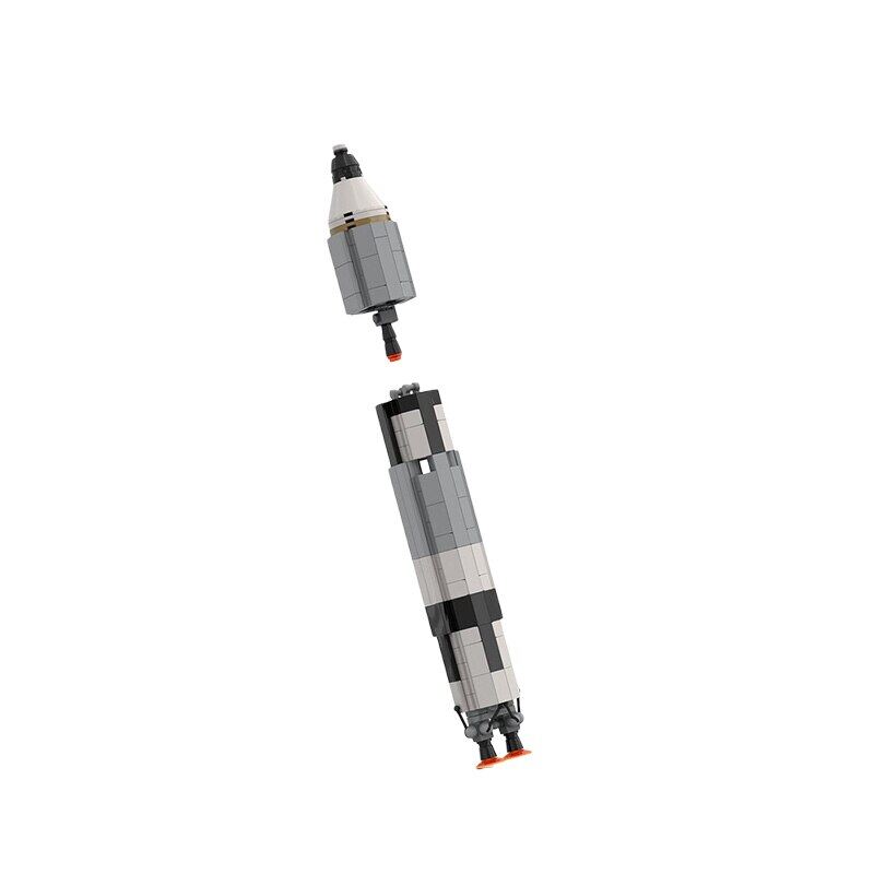 Gemini Titan Rocket Space Rocket Khối Xây Dựng Trạm Vũ Trụ Mô Hình Lắp Ráp MOC-34453 Tàu Vũ Trụ Công Nghệ Cao Quà Tặng Đồ Chơi Trẻ Em